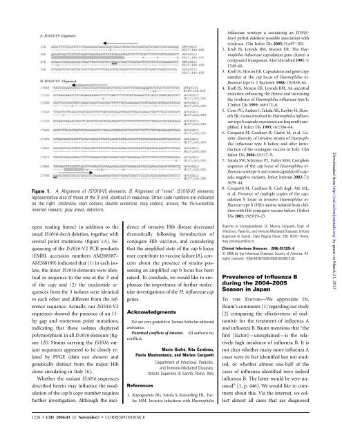 open reading frame) in addition to the usual IS1016-bexA deletion ...