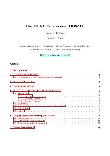 Dune Build System Howto