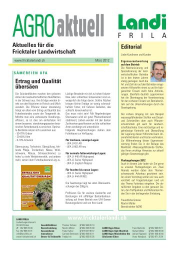 AGROaktuell März 2012 (pdf / 14051 KB) - LANDI Frila