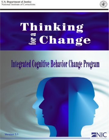 “Thinking for a Change” Curriculum 3.1 - Trainer Counselor for T4C