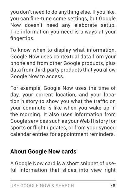 Nexus 4 Guidebook pdf Google