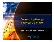 Overcoming through Intercessory Prayer