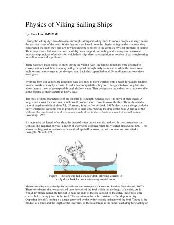 Physics of Viking Sailing Ships