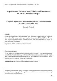 Inquisitions, Persecutions, Trials, and Sentences in Valle Camonica ...