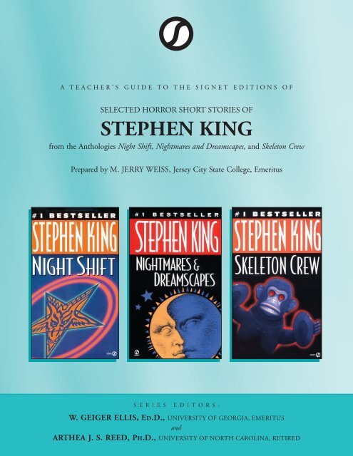 Selected Horror Short Stories - Stephen King TG - Penguin Group