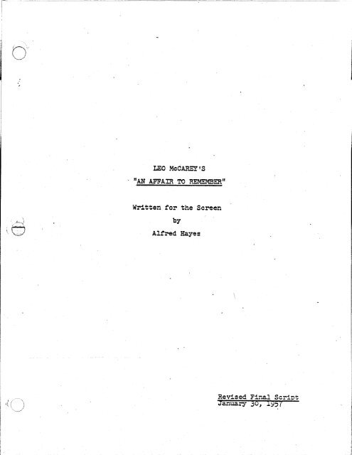 Remembering Script A Day To Remember Script