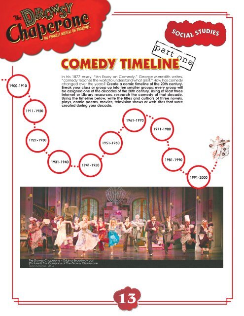 The Drowsy Chaperone Study Guide - Theatre Under The Stars