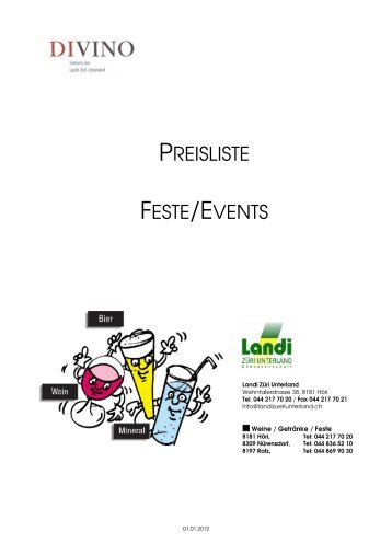 preisliste-homepage.pdf (pdf / 165 KB) - LANDI Züri Unterland