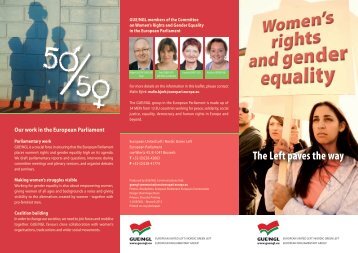 Women's rights and gender equality – The Left paves ... - GUE/NGL