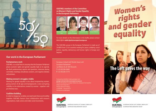 Women's rights and gender equality – The Left paves ... - GUE/NGL
