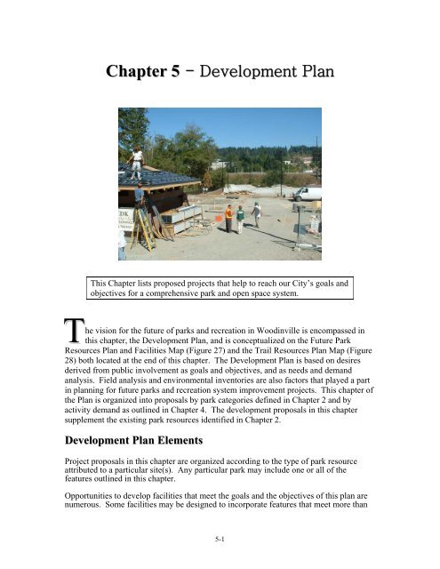 PRO Plan Chapter 5 - Development Plan - City of Woodinville