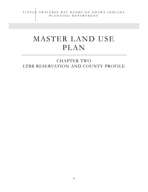 LTBB Master Land Use Plan - Little Traverse Bay Bands of Odawa ...