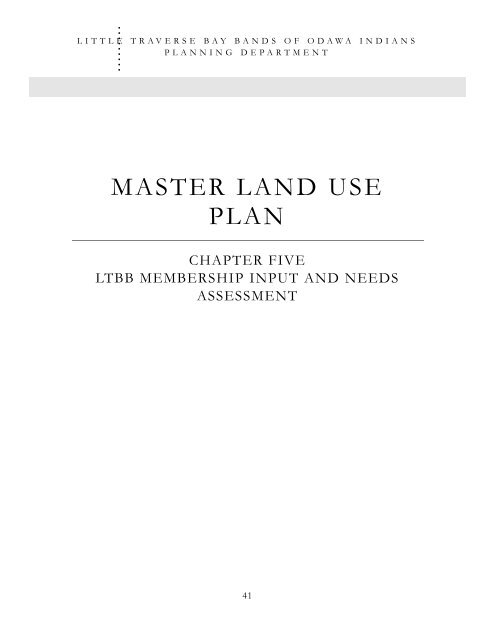 LTBB Master Land Use Plan - Little Traverse Bay Bands of Odawa ...