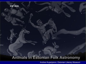 Animals in Estonian Folk Astronomy - Folklore.ee