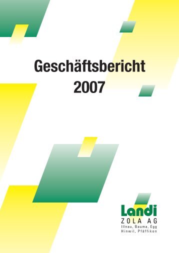 Erfolgsrechnung 2007 - LANDI Zola AG