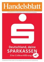 SONDERDRUCK aus Handelsblatt Nr. 149 vom ... - Sparkasse Hamm