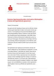 PM Sparlotterie 4 Autos - Sparkasse Hamm