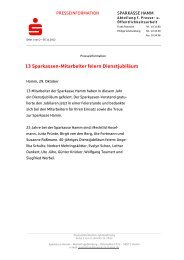 PM Jubilarehrung - Sparkasse Hamm