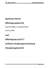 Sparkasse Hamm Offenlegungsbericht und Offenlegung nach § 7 ...