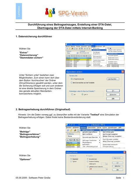 Durchführung eines Beitragseinzuges ... - Sparkasse Hamm