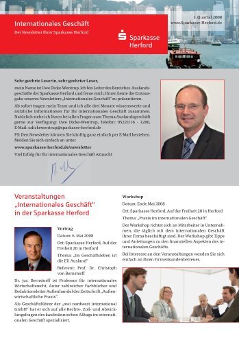 1. Tertial 2008 - Sparkasse Herford