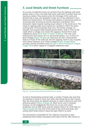 5. Local Details and Street Furniture - Dartmoor National Park