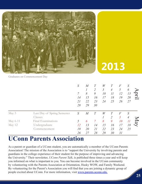 Parent Handbook - Parents Association - University of Connecticut