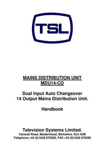 MDU14-CO Manual-V6.pdf - TSL