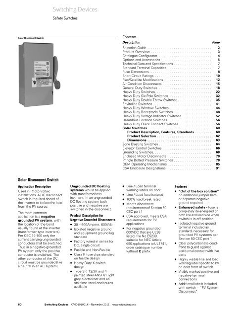 Switching Devices - Eaton Canada