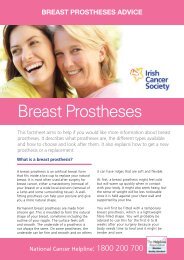 Breast prostheses (pdf 244 KB) - Irish Cancer Society