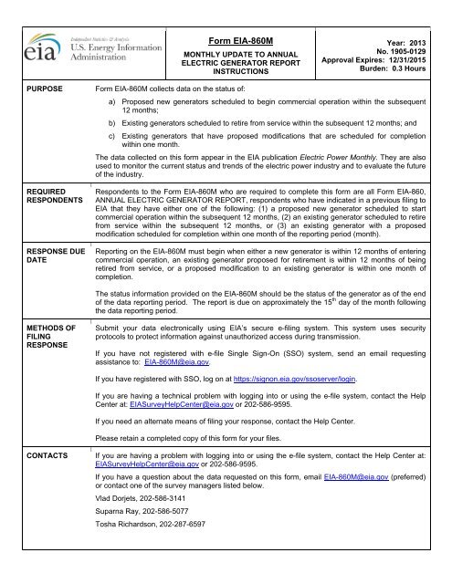 Form EIA-860M