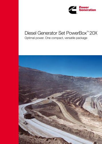 Diesel Generator Set PowerBox™ 20X - Cummins Inc.