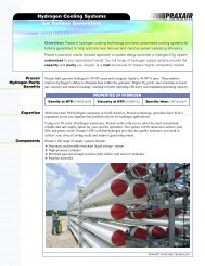 Hydrogen Cooling Systems for Turbine Generators - Praxair