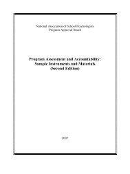 Program Assessment and Accountability: Sample Instruments and ...