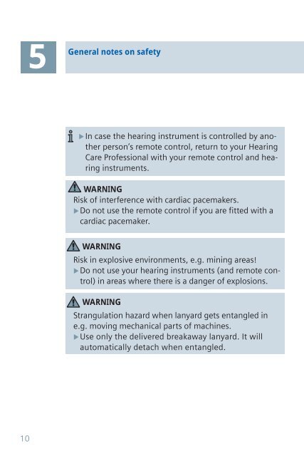 Tek user guide - Siemens Hearing Instruments