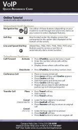 Online Tutorial Important VoIP Buttons Telephone Features