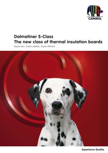 Dalmatiner S-Class The new class of thermal insulation ... - Caparol