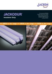 JACKODUR insulation strips - JACKON Insulation GmbH