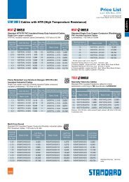 cable price list.pdf - Standard Electricals