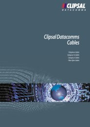 Technical Information - Clipsal Datacomms Cables - Telephone ...