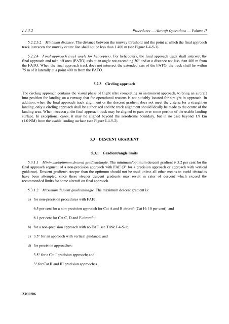 Aircraft Operations. Volume II - Construction of Visual and Instrument ...