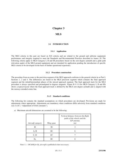 Aircraft Operations. Volume II - Construction of Visual and Instrument ...