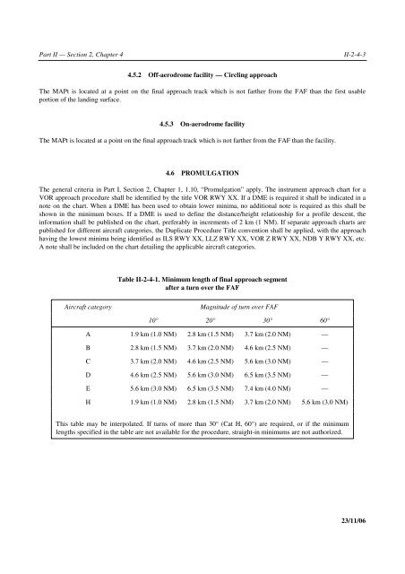 Aircraft Operations. Volume II - Construction of Visual and Instrument ...