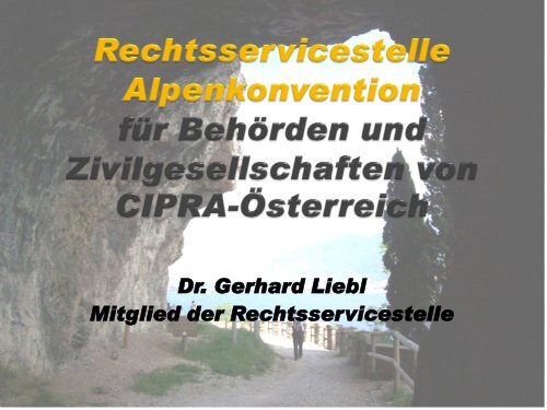 Rechtsservicestelle Alpenkonvention f