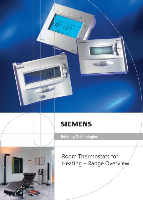 Room Thermostats for Heating – Range Overview - Siemens