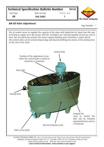 Bm Oil Control Valve Manual Bm Oil Control Valve Manual