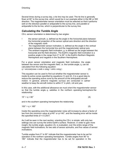 CS-L Cesium Vapor Magnetometer Sensor OPERATION ... - Scintrex