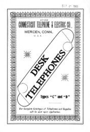 1900 Connecticut Telephone Catalog - Stromberg-Carlson ...