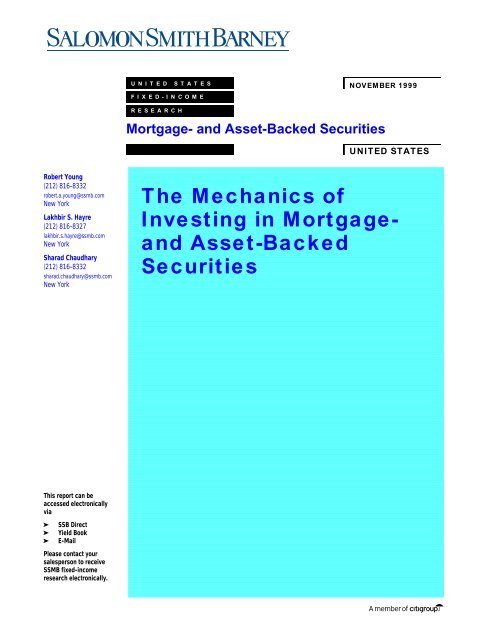 تزود الوعظ مقدم ممكن متغير البطاطس salomon smith barney guide to mortgage  backed and asset backed securities - lkjdraws.com