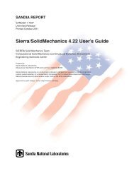 Sierra/SolidMechanics 4.22 User's Guide - prod.sandia.gov - Sandia ...